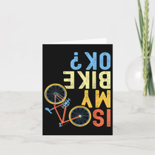 Ist mein Fahrrad ok, ein lustiger Spaß für Radfahr Karte