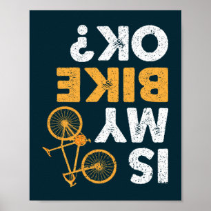 Ist mein Fahrrad ok? Vintage-Radsport lustiger Rad Poster