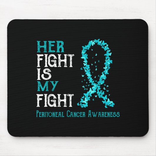 Ist mein ihr Kampf Kampf Peritonealkrebs Mousepad (Vorne)