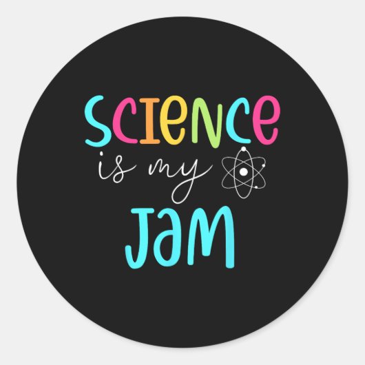 Ist mein Jam Niedlich Science Teacher Wertschätzun Runder Aufkleber (Vorderseite)