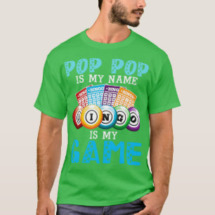 Ist mein Name Bingo ist mein Game Happy Vatertag P T-Shirt