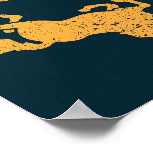 Ist mein Pferd okay? Funny Updown Reittier Poster (Ecke)