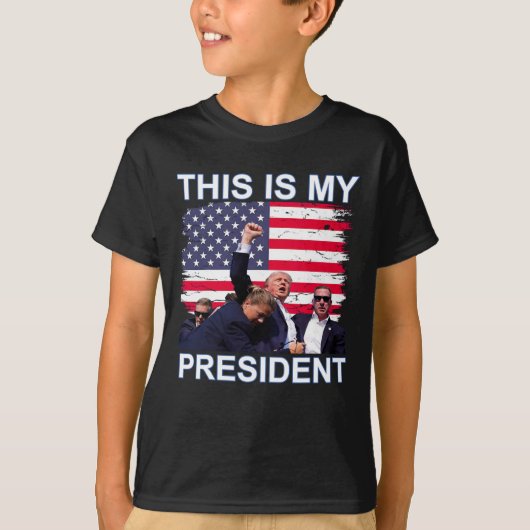 Ist mein Präsident Trump die Wahlen 2024? T-Shirt (Vorderseite)