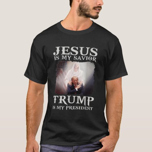 Ist mein Retter Trump mein Präsident 1 T-Shirt (Vorderseite)