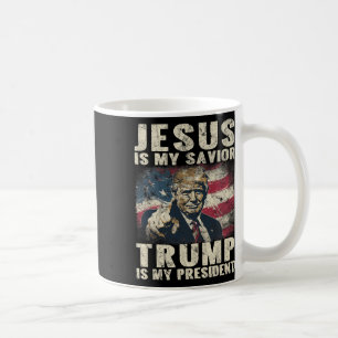 Ist mein Retter Trump mein Präsident 2024 Amerikan Kaffeetasse