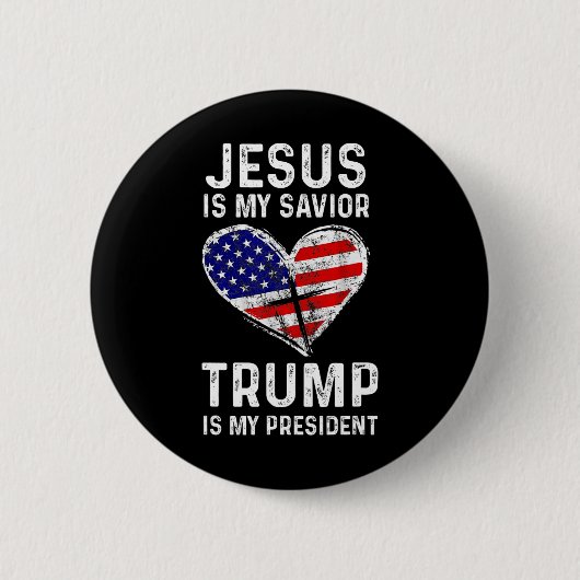 Ist mein Retter Trump mein Präsident 2 Button (Vorderseite)