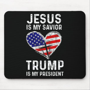 Ist mein Retter Trump mein Präsident 2 Mousepad