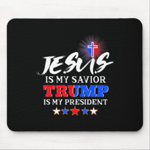 Ist mein Retter Trump mein Präsident Christlich? Mousepad