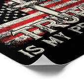 Ist mein Retter Trump meine US-Präsidentin Fahne? Poster (Ecke)