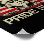 Ist mein Stolz Flag Trump 2024 amerikanische Fahne Poster (Ecke)