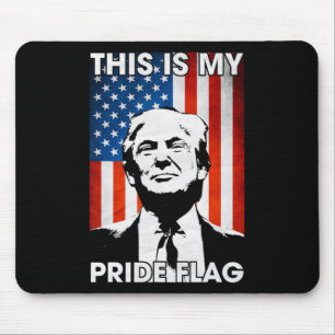 Ist mein Stolz Flag Trump American Flag 4. Juli Pa Mousepad