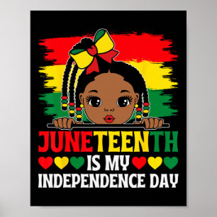 Ist mein Unabhängigkeitstag 1865 Mädchen Kinder Poster