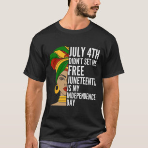 Ist mein Unabhängigkeitstag 1865 Messy Bun Women 2 T-Shirt