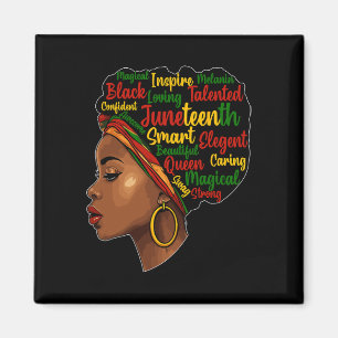 Ist mein Unabhängigkeitstag Afro Melanin Black Que Magnet
