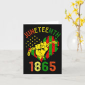 Ist mein Unabhängigkeitstag Black King Vathers Day Karte (Gelbe Blume)