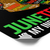 Ist mein Unabhängigkeitstag der schwarze König Vat Poster (Ecke)