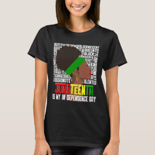 Ist mein Unabhängigkeitstag ein glücklicher schwar T-Shirt