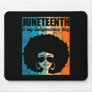 Ist mein Unabhängigkeitstag in kühlem Schwarz? Mousepad