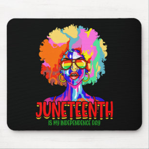 Ist mein Unabhängigkeitstag schwarzer Frauen schwa Mousepad