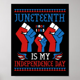 Ist mein Unabhängigkeitstag seit 1865 Red White Bl Poster