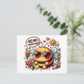 Ist mein Valentin? - Bezaubernde Valentine Feiertagspostkarte (Stehend Vorderseite)