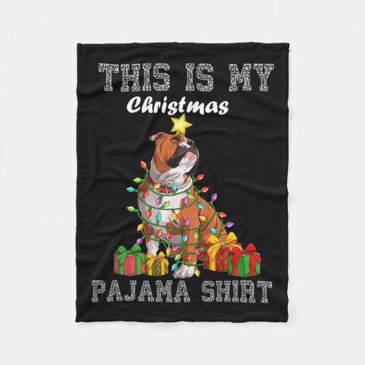 Ist mein Weihnachts-Pajama Fleecedecke (Vorderseite)