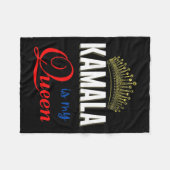 Ist meine Königin Kamala Harris V.p. Fleecedecke (Vorderseite (Horizontal))