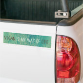 Ist MEINE Lebensart - grüner Pflanzenentwurf vegan Autoaufkleber (Auf Lkw)