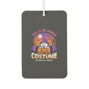 Ist menschliche Kostüm-Husky-Kürbis-Halloween-Geis Autolufterfrischer