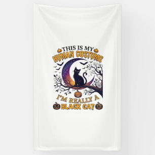 Ist menschliches Kostüm schwarze Katze Halloween M Banner