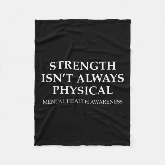 Ist nicht immer der physische Kampf gegen psychisc Fleecedecke (Vorderseite)