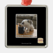 ist nicht koffeinabhängig silbernes ornament (Vorne)