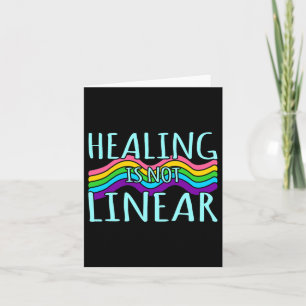 Ist nicht linear Mental Health Awareness Grafik Karte