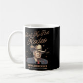 Ist nicht mein erster Rodeo Trump Cowboy, der Amer Kaffeetasse (Links)