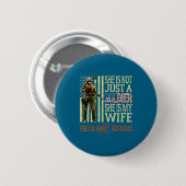 Ist nicht Soldat ist Ehefrau stolz Armee Ehemann Button (Vorne & Hinten)