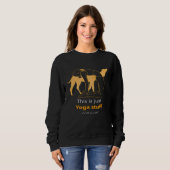 Ist nur Yoga Stuff Camel Graphic Yoga Pose Sweatshirt (Vorne ganz)