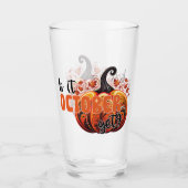 Ist Oktober noch? - Spooky Gothic Pumpkin Glas (Vorderseite)