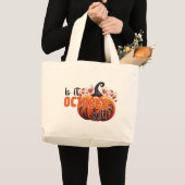 Ist Oktober noch? - Spooky Gothic Pumpkin Jumbo Stoffbeutel (Vorderseite (Produkt))
