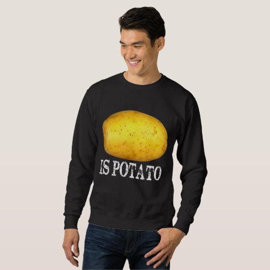 Ist Potato im Fernsehen, wie in der späten Nacht g Sweatshirt (Vorne ganz)