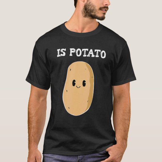 Ist Potato Niedlich Potato spät abends Fernseher i T-Shirt (Vorderseite)
