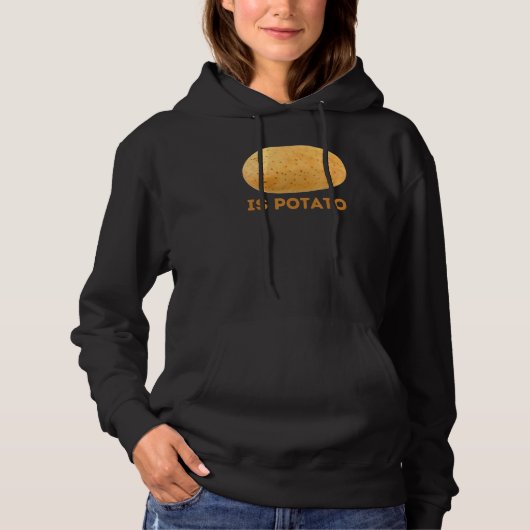 Ist Potato spät nachts Joke Meme ist Potato Hoodie (Vorderseite)
