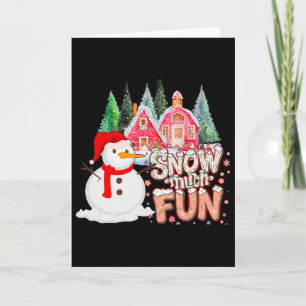 Ist Schnee Viel Spaß Winter Weihnachten Lehrer Fei Karte