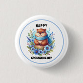 Ist schon überbewertet? Tag der Wasserfarbe zum Ta Button (Vorderseite)