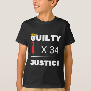 Ist schuldig Trump 2024 Wahl Amerikaner T-Shirt