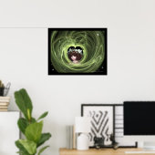 Ist sie ein Traum? - Fantasy Art Print Poster (Heimbüro)