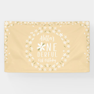 Ist sie nicht ein erbarmungsloses Yellow Daisy Bir Banner