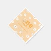 Ist sie nicht eintönig Retro Groovy Floral Geburts Serviette (Ecke)