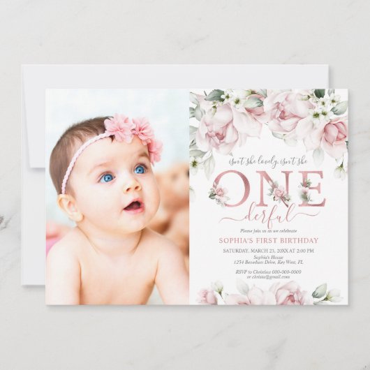 Ist sie nicht liebenswert, ist sie nicht 1. Geburt Einladung (Vorderseite)