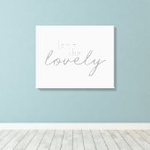 Ist sie nicht lieblich Gezeichnet Schriftart Kinde Leinwanddruck (Insitu (Holzboden))