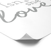 Ist sie nicht lieblich Gezeichnet Schriftart Kinde Poster (Ecke)